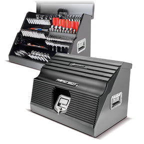 26 in. Rapid Box Portable Slant Front Tool Box - Grey