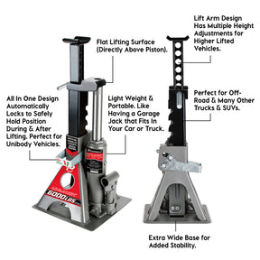 6000 Lb. Unijack Bottle Jack & Jackstand in One