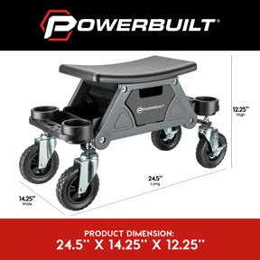 Big Wheel Heavy Duty Mechanic's Rolling Seat