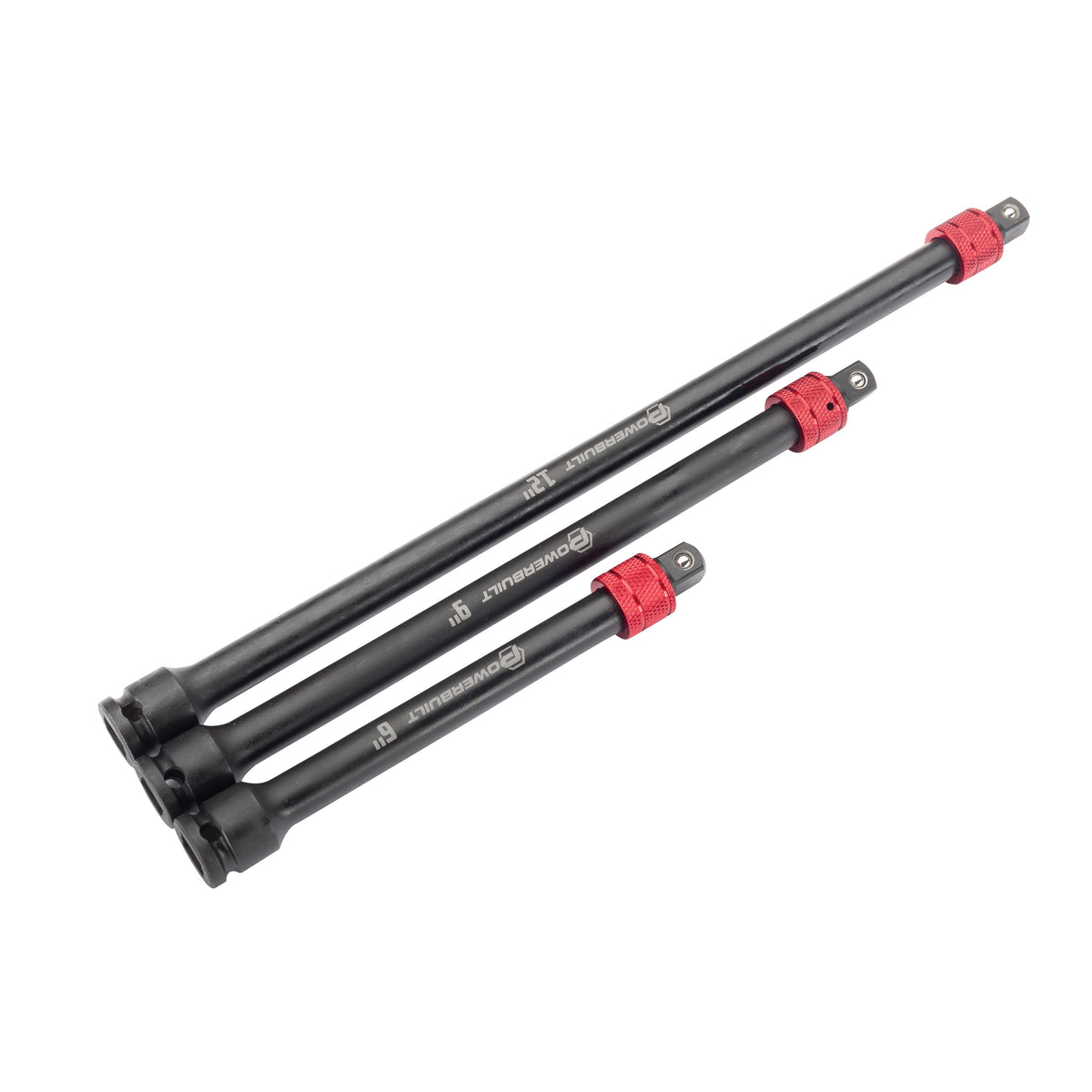 3 Piece Quick Release 3/8-Inch Drive Extension Bar Set