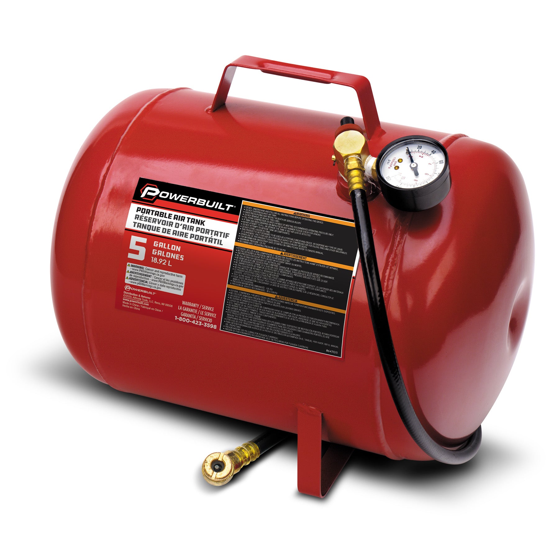 5 Gallon Portable Shop Air Tank