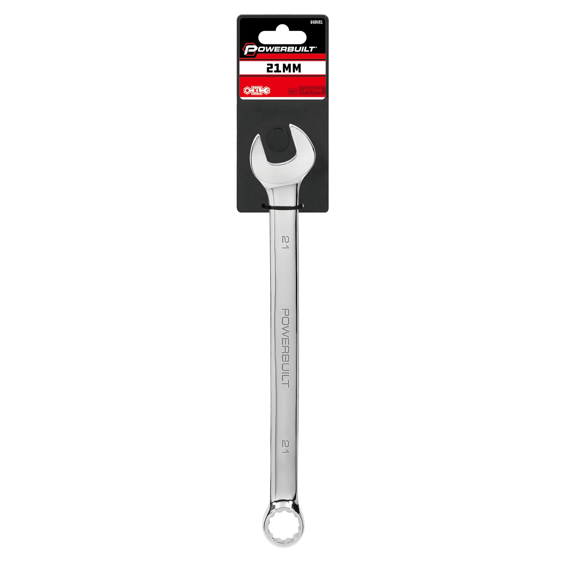 21 MM Fully Polished Long Pattern Metric Combination Wrench