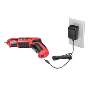 4V Lithium Ion Cordless Screwdriver with Revolving Bit Magazine