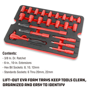 50 Piece VDE Insulated Electrician's Tool Set