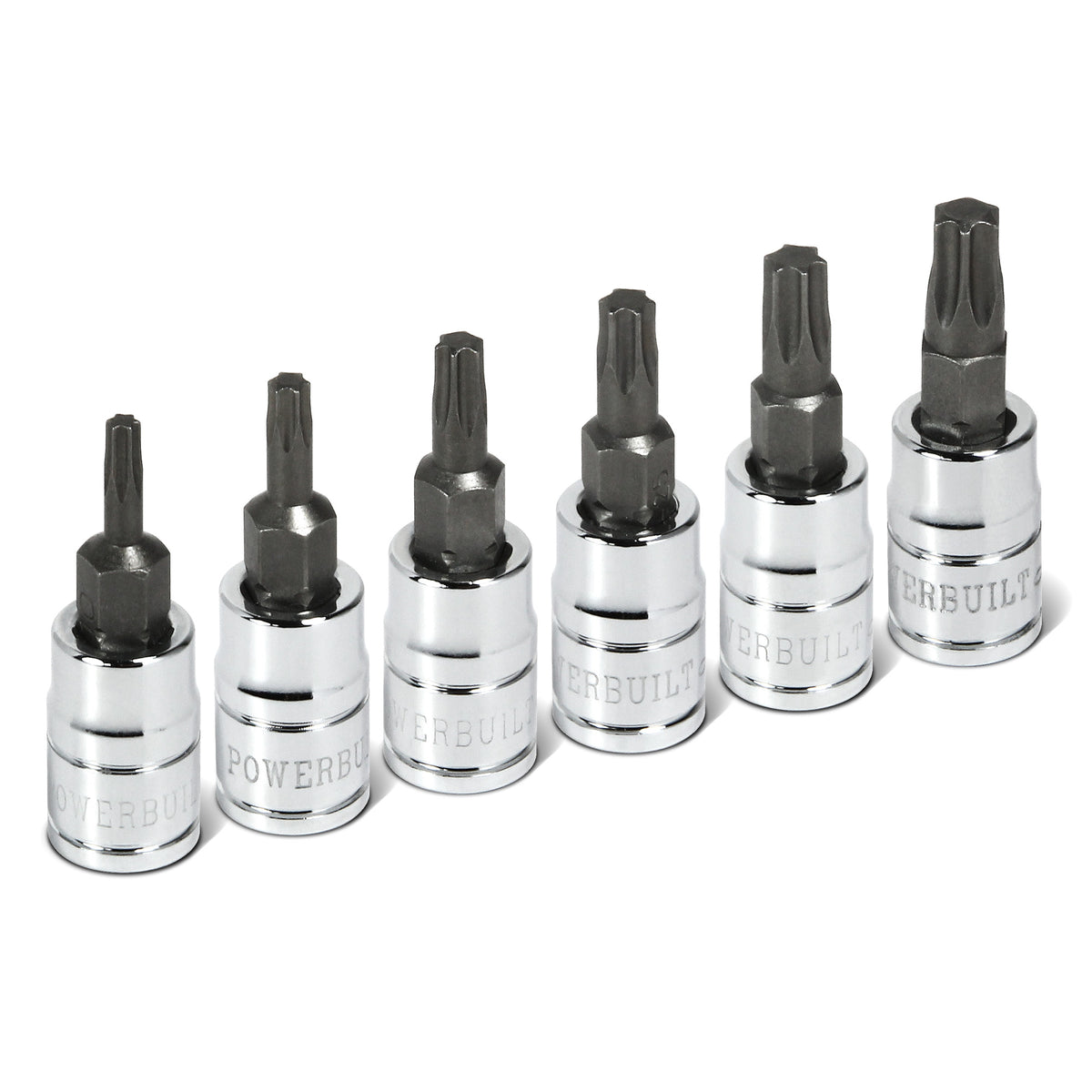 6 Piece 1/4 in. Dr. Torx Bit Socket Set