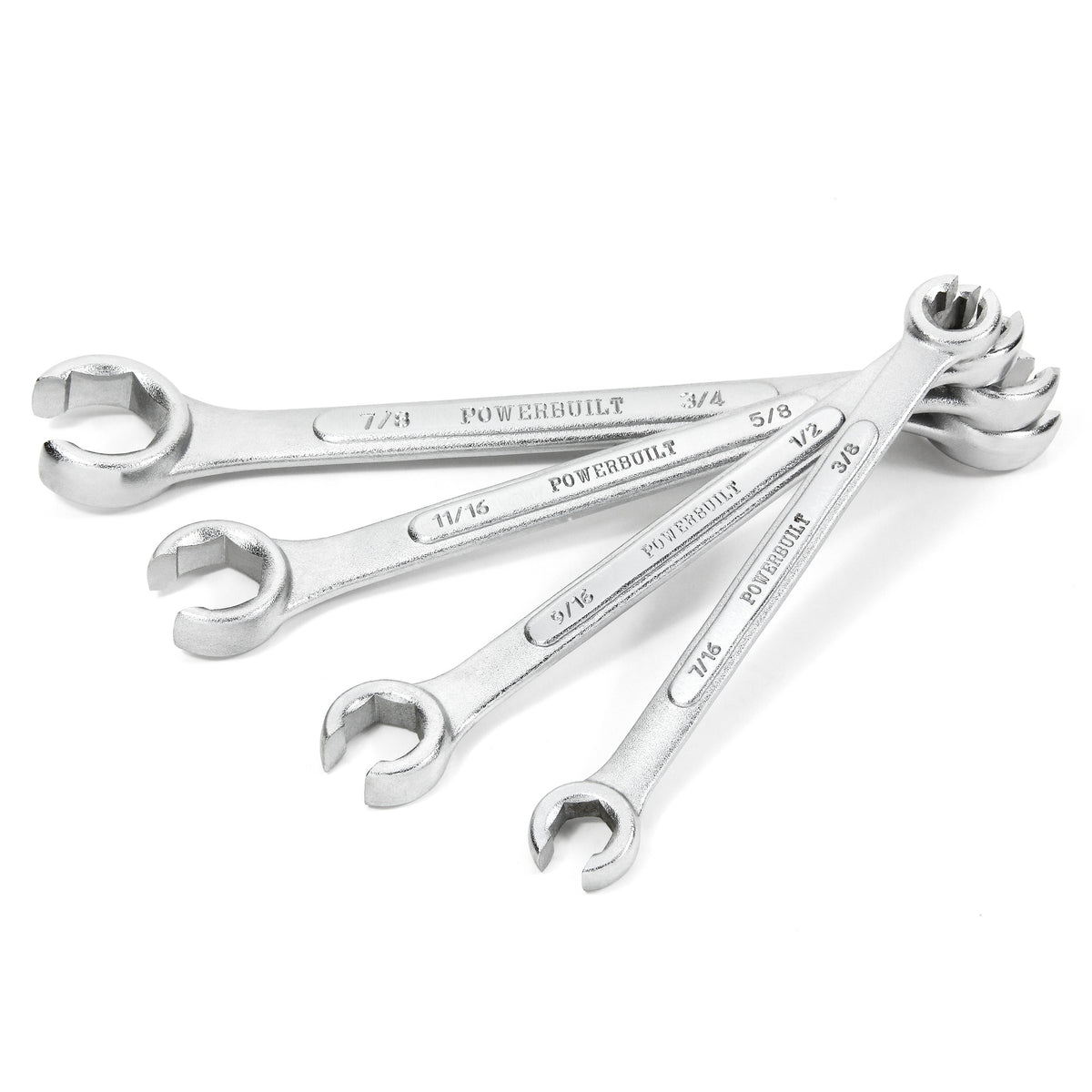 4 Piece SAE Flare Nut Wrench Set