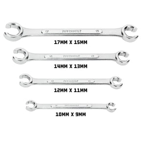 4 Piece Metric Flare Nut Wrench Set