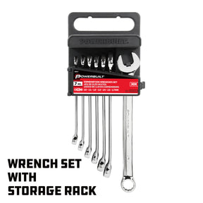 7 Pc. Long Handle Metric Combination Wrench Set