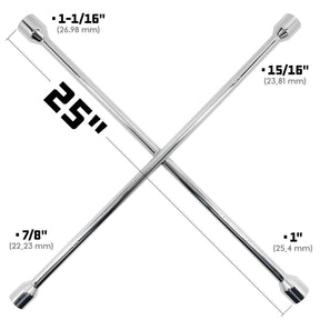 25 in. Four Way SAE Lug Wrench