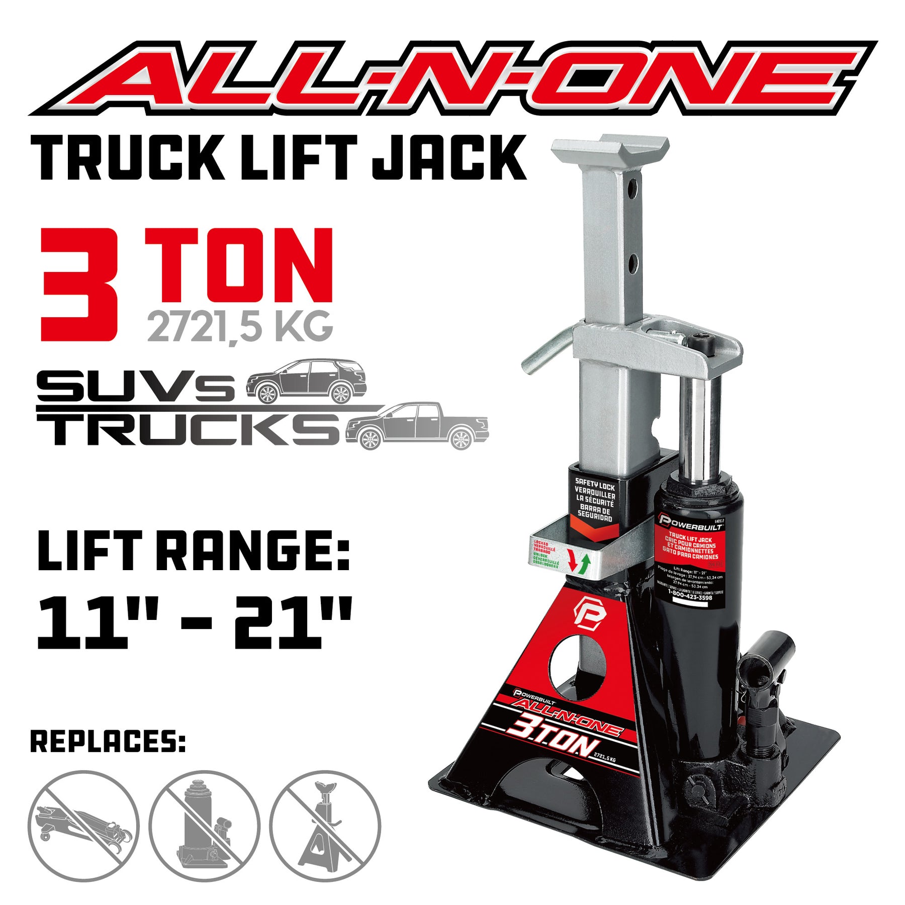 3 Ton All-in-One Jackstand/Bottle Jack