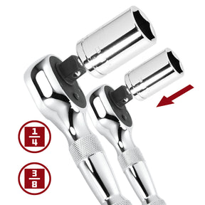 2 Piece Stubby Ratchet Set