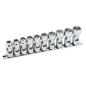 10 Piece 3/8 in. Dr. Metric Universal Joint Socket Set