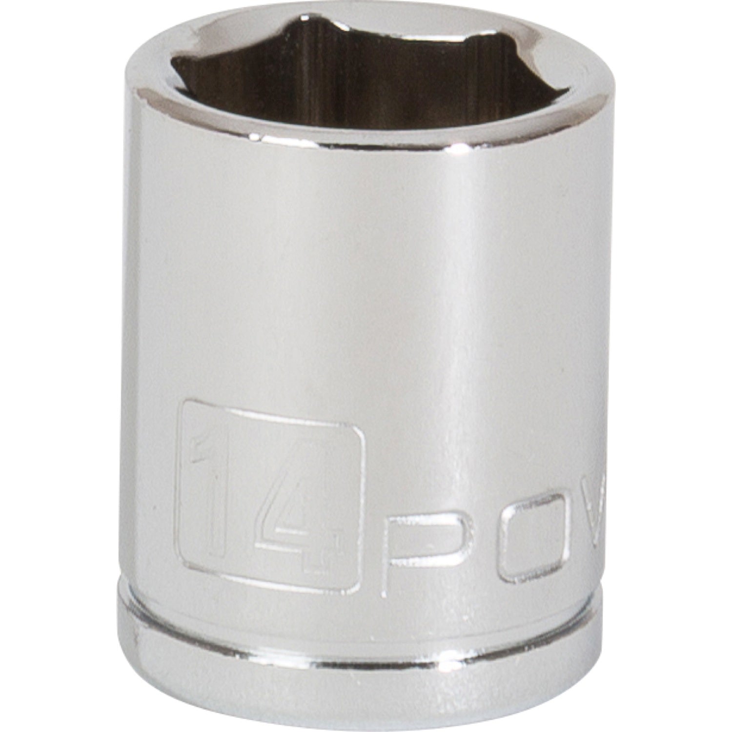 1/4 Inch Drive x 14 MM 6 Point Shallow Socket