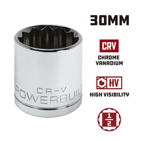 1/2 Inch Drive x 30 MM 12 Point Shallow Socket