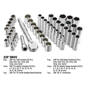 47 Piece 3/8 in. Drive Mechanic's Tool Set