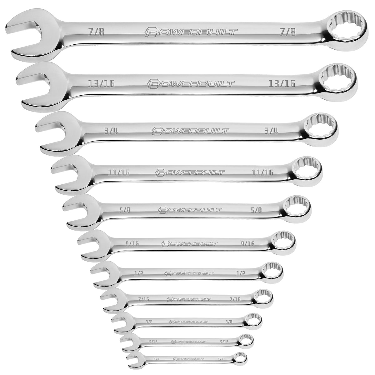 11 Piece SAE Combination Wrench Set