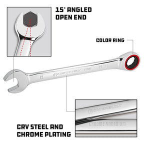 7 Piece Metric 100 Tooth Ratcheting Wrench Set