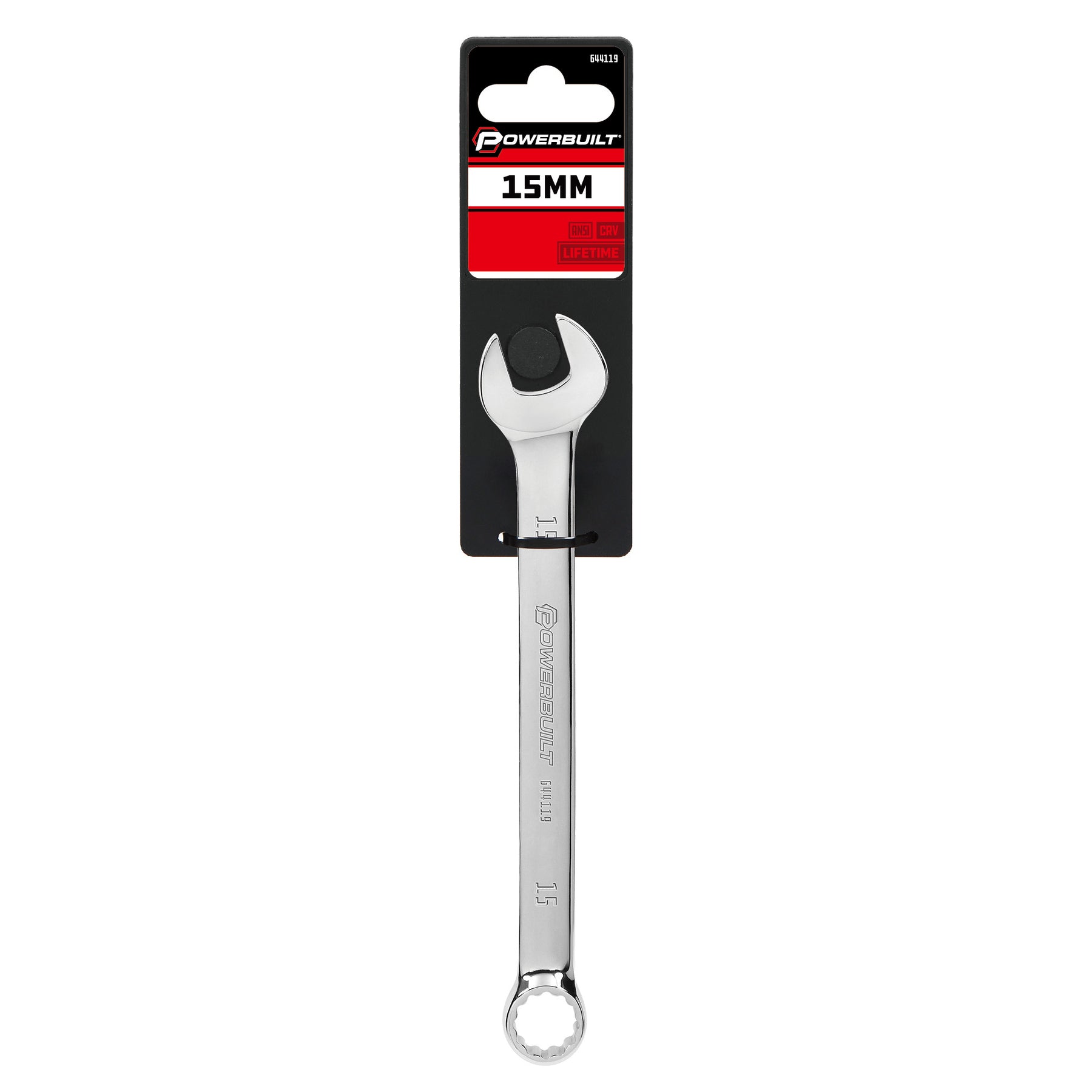 15 MM Fully Polished Metric Combination Wrench