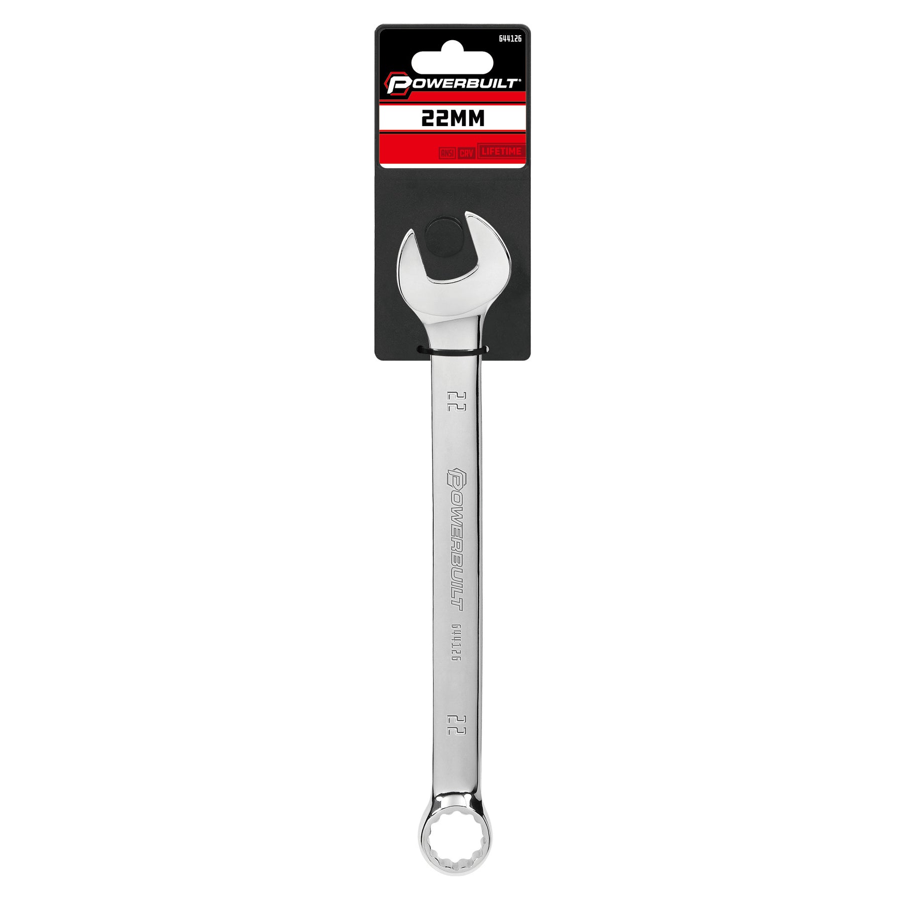 22 MM Fully Polished Metric Combination Wrench