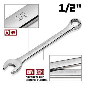 1/2 Inch Fully Polished SAE Combination Wrench