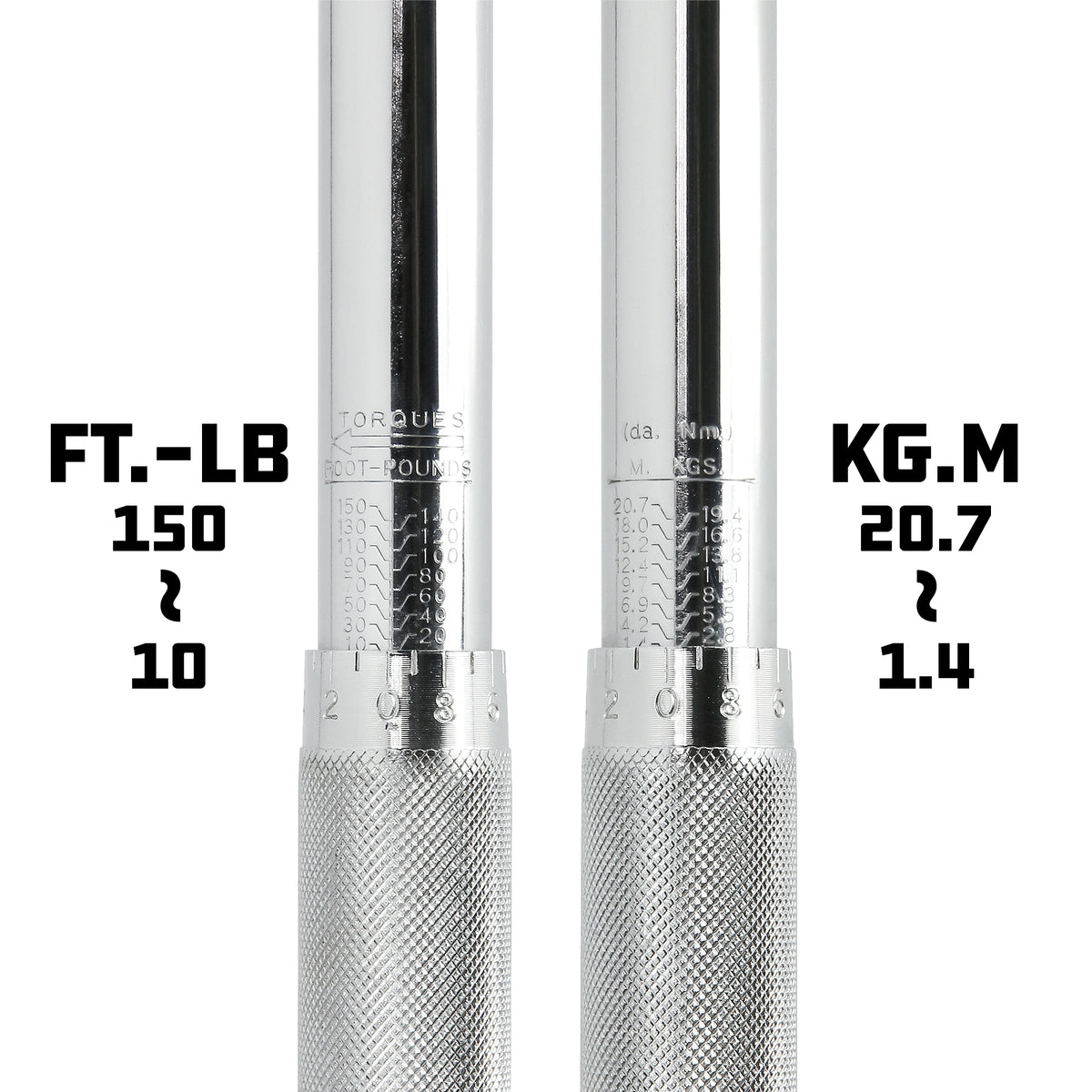 1/2 in. Dr. Micrometer Ratcheting Torque Wrench