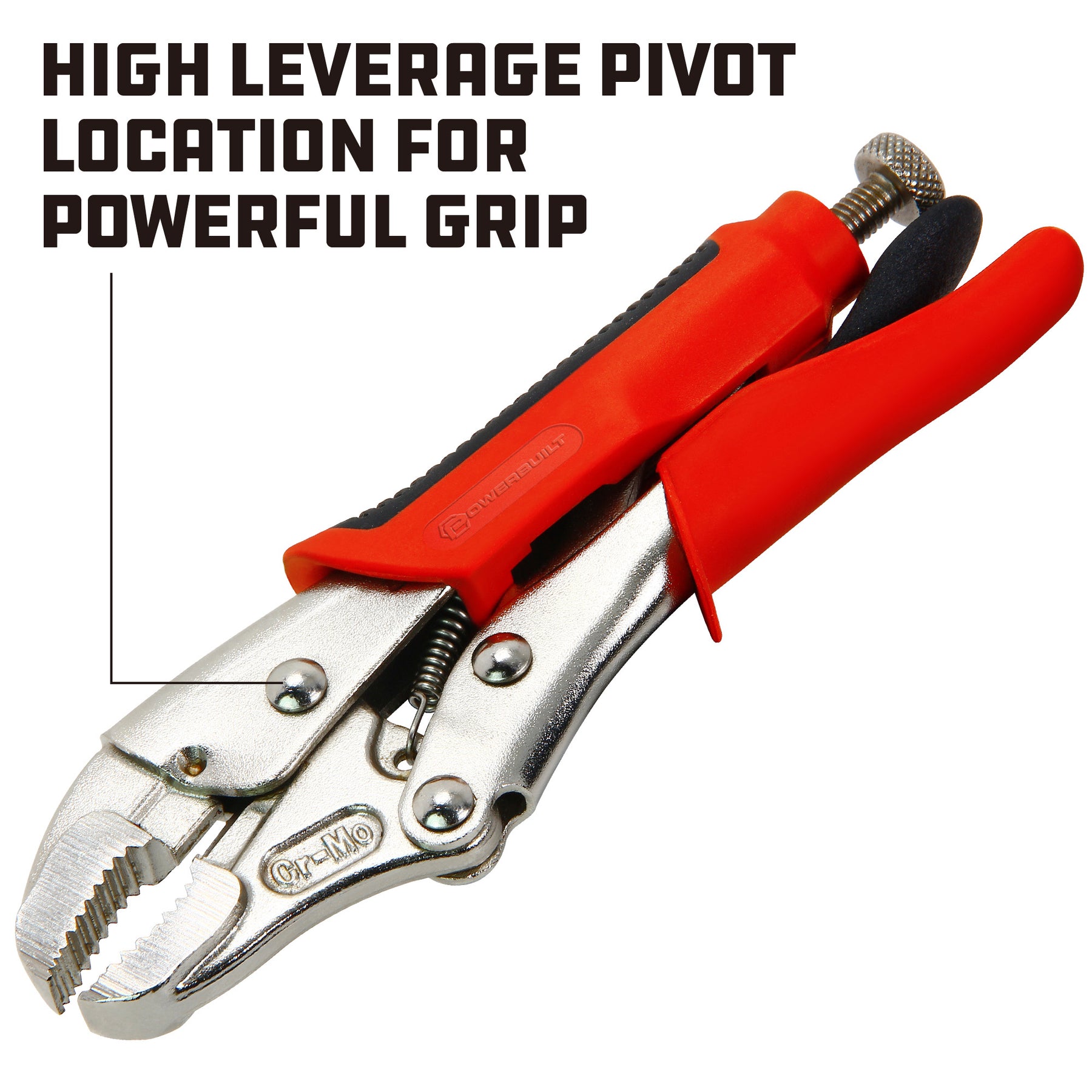 5 Inch Curved Jaw Locking Pliers W/ Inj Hndl