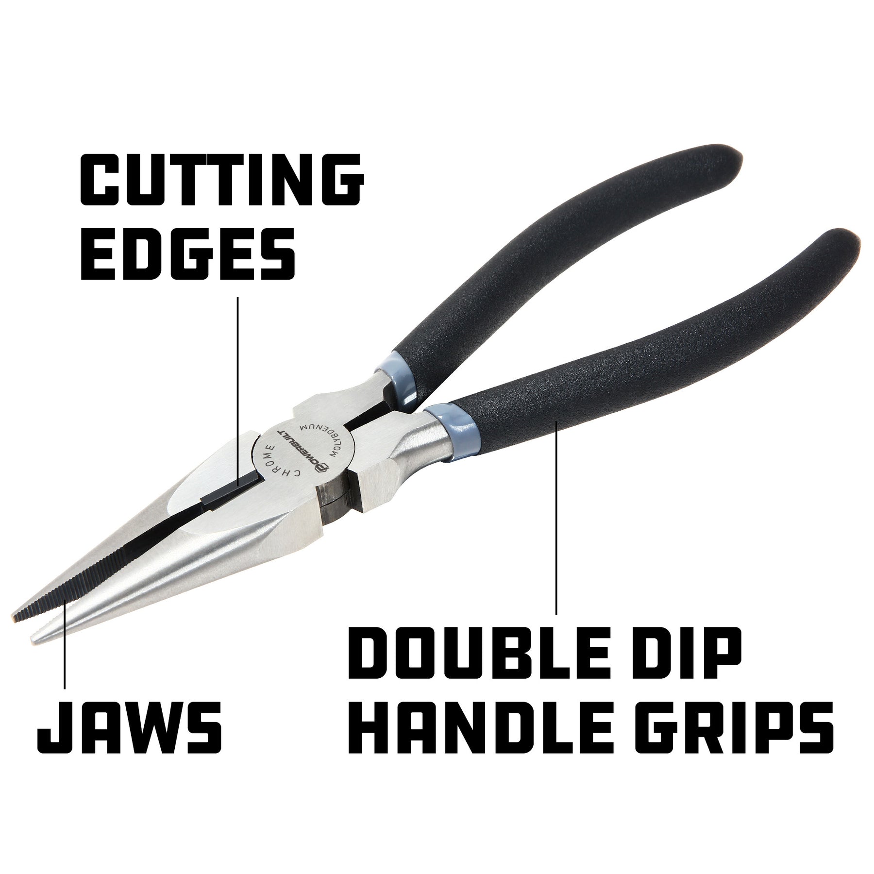 8 in. Pro Tech Long Nose Pliers