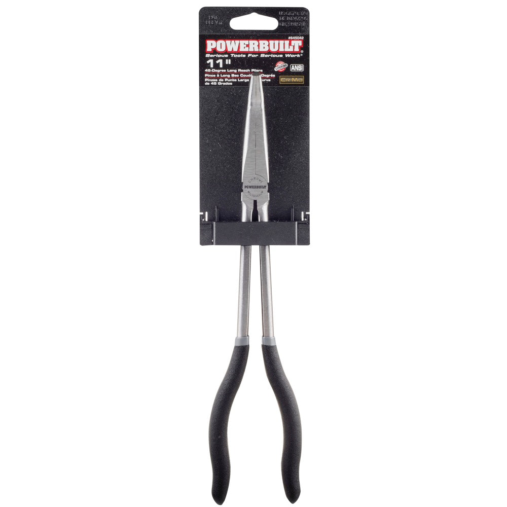 11 in. Pro Tech Long Reach 45 Degree Nose Pliers