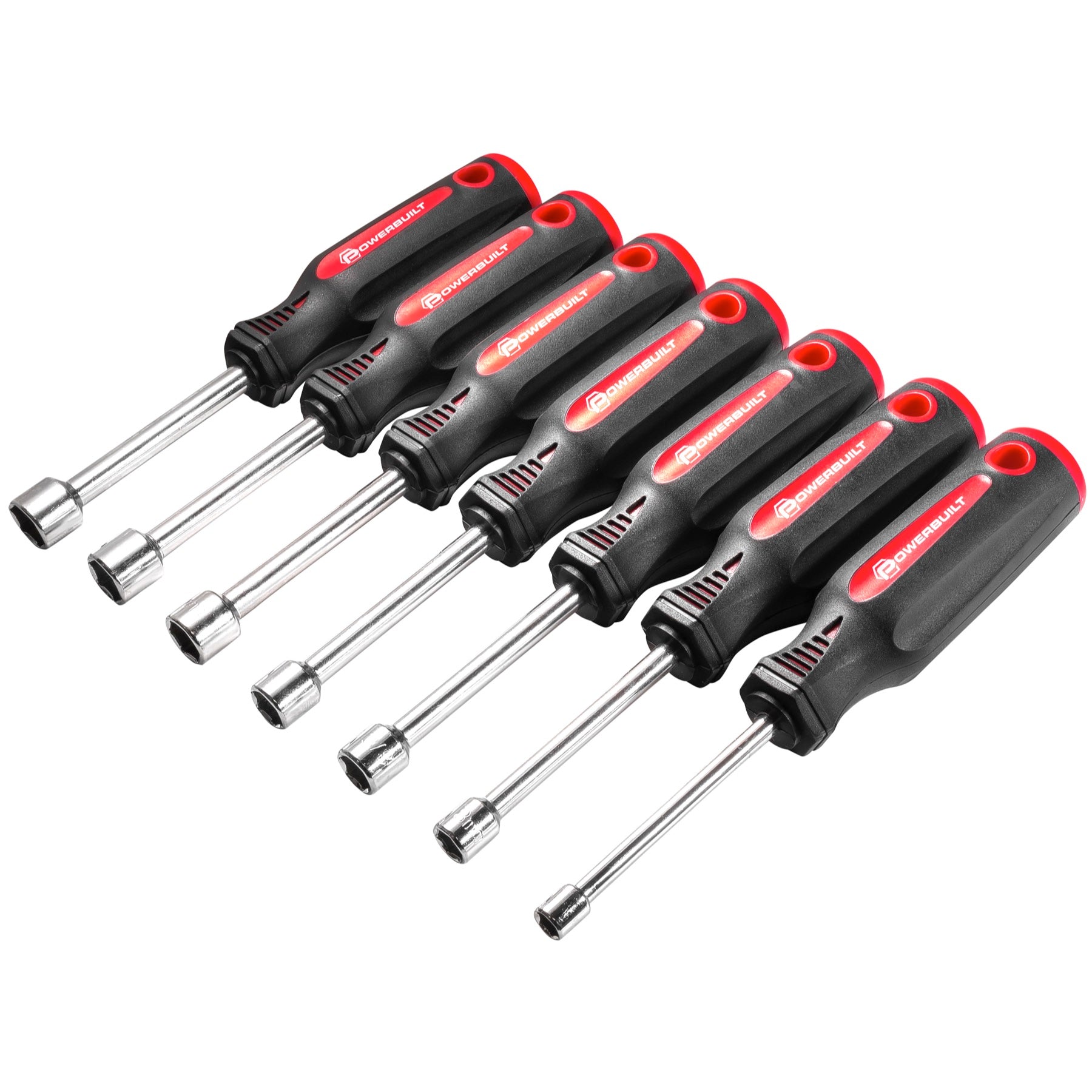 7 Piece SAE and Metric Cushion Grip Nut Driver Set