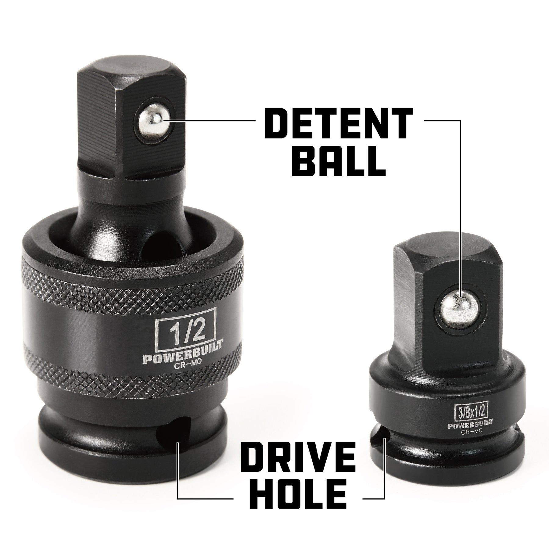 7 Piece Impact Universal Joint & Socket Adapter Set