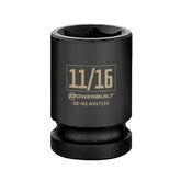 1/2 Inch Drive x 11/16 Inch  6 Point Impact Socket