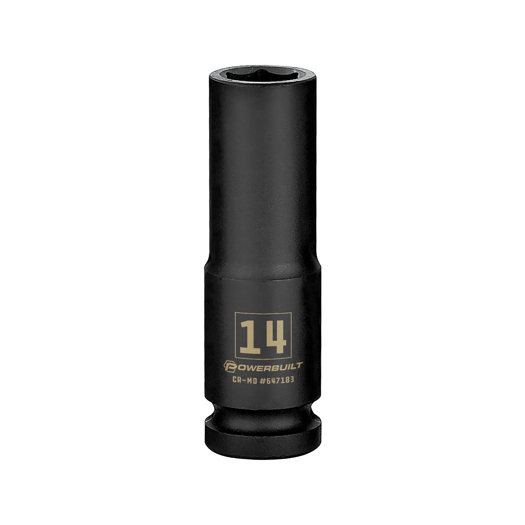 1/2 Inch Drive x 14 MM 6 Point Deep Impact Socket