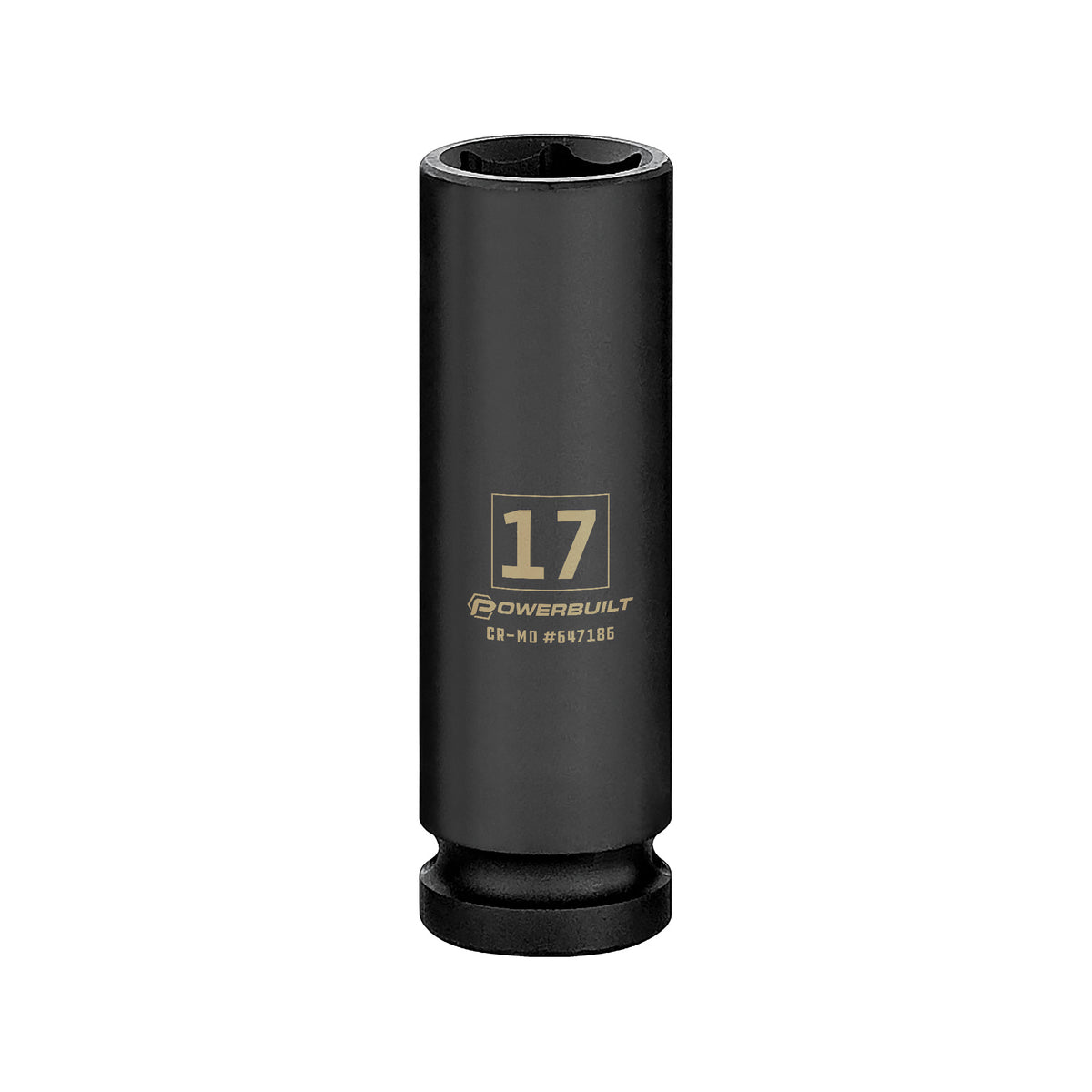 1/2 Inch Drive x 17 MM 6 Point Deep Impact Socket