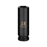 1/2 Inch Drive x 18 MM 6 Point Deep Impact Socket