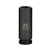 1/2 Inch Drive x 21 MM 6 Point Deep Impact Socket