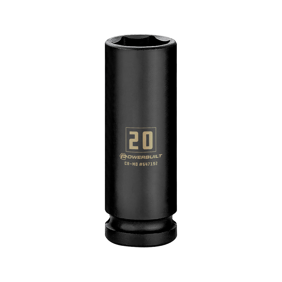 1/2 Inch Drive x 20 MM 6 Point Deep Impact Socket