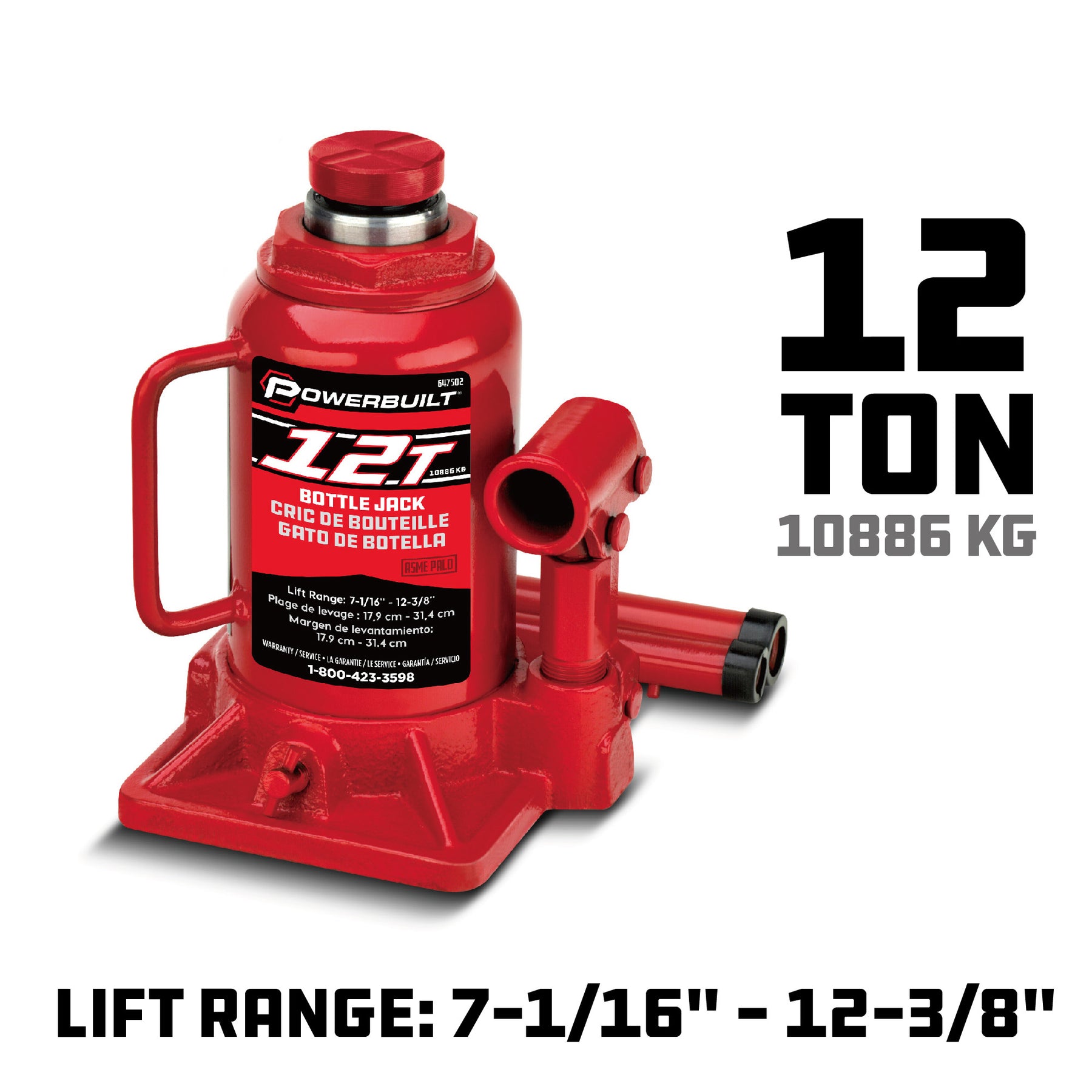 12 Ton Shorty Bottle Jack