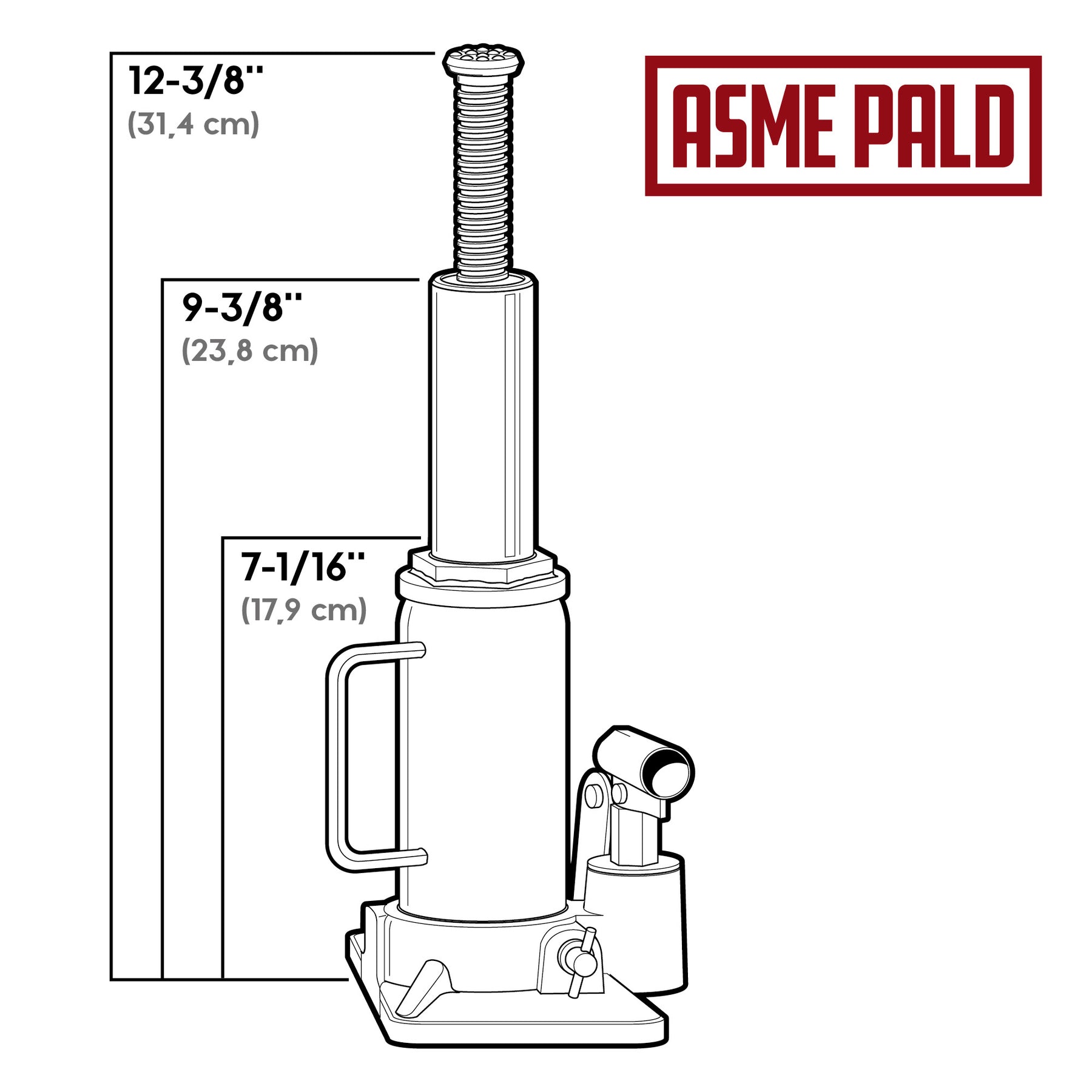 12 Ton Shorty Bottle Jack