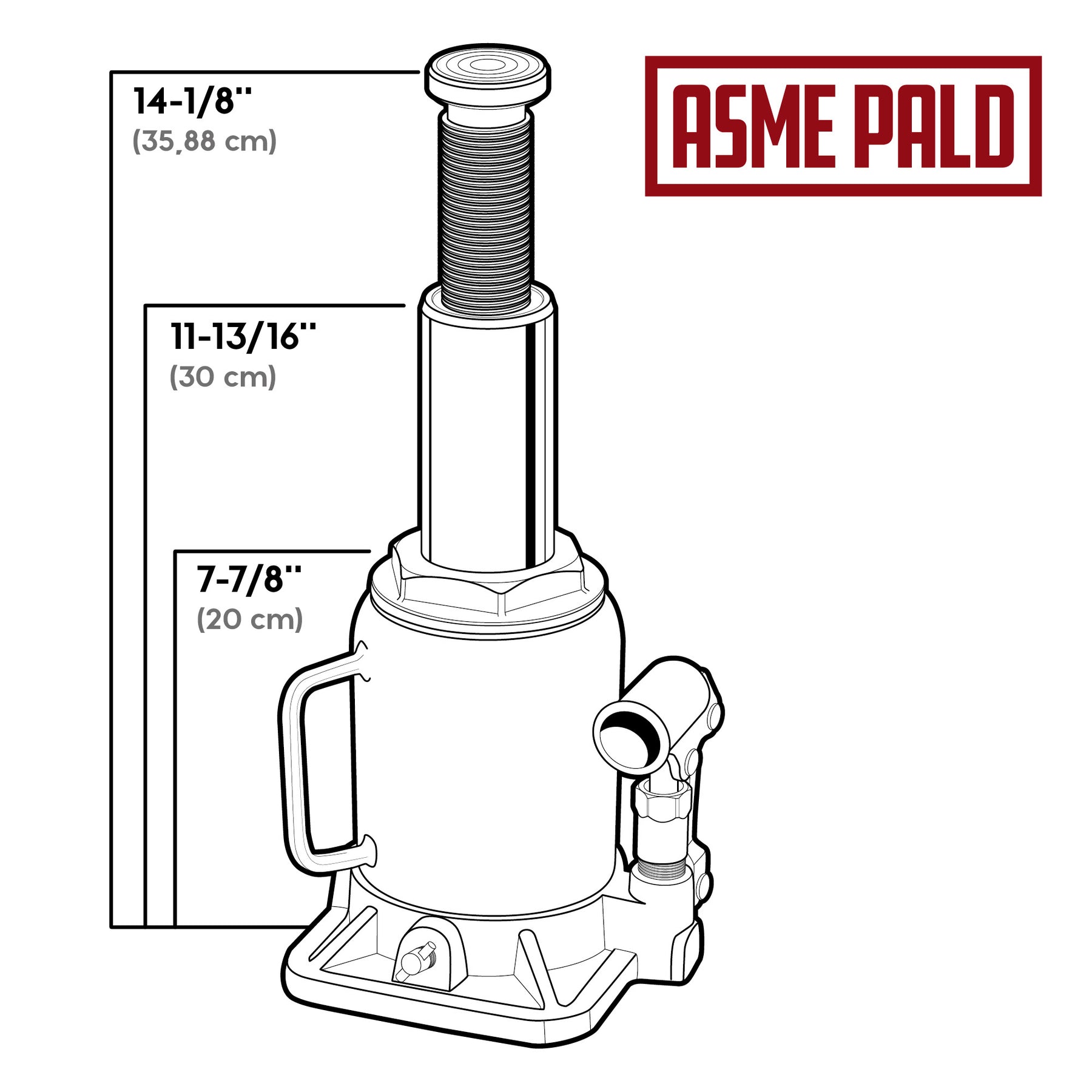 20 Ton Shorty Bottle Jack