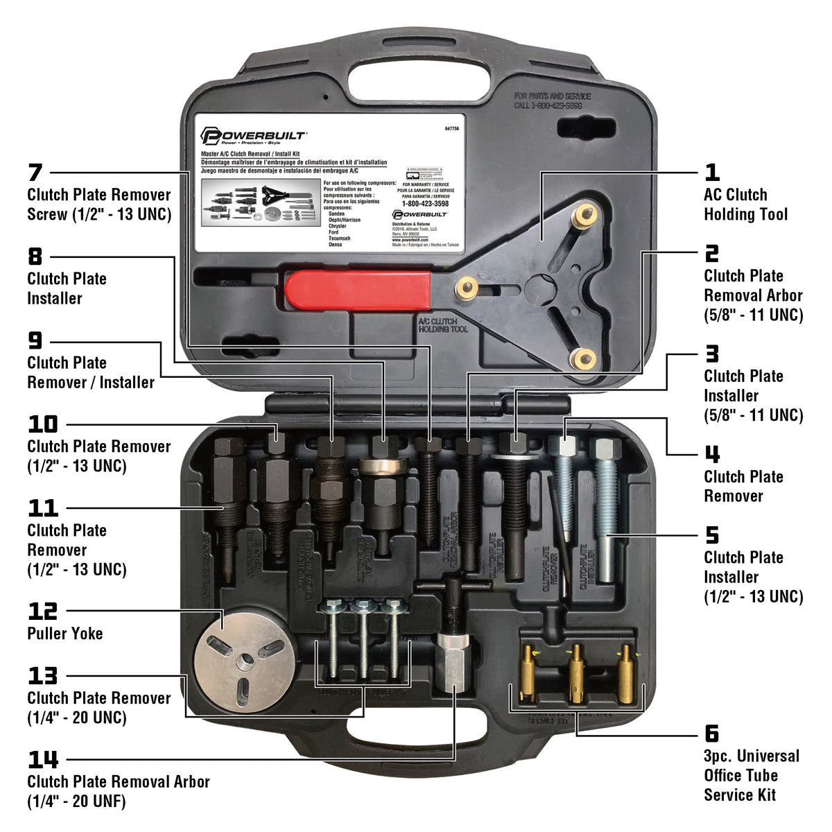 Master A/C Clutch Removal and Installation Kit