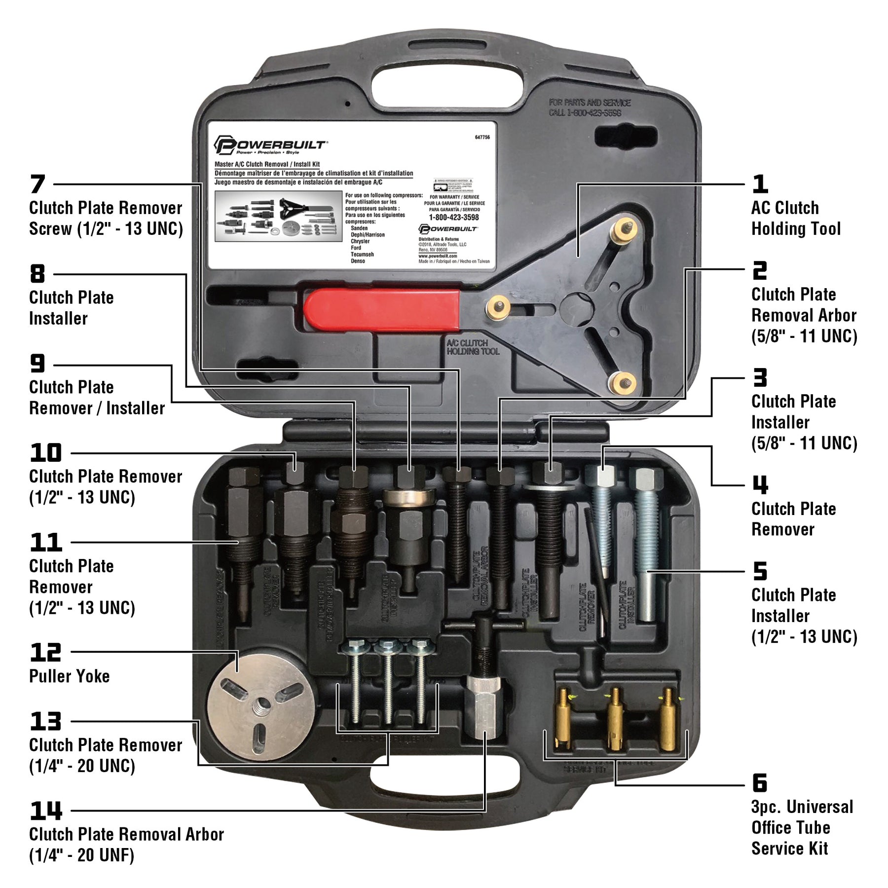 Master A/C Clutch Removal and Installation Kit