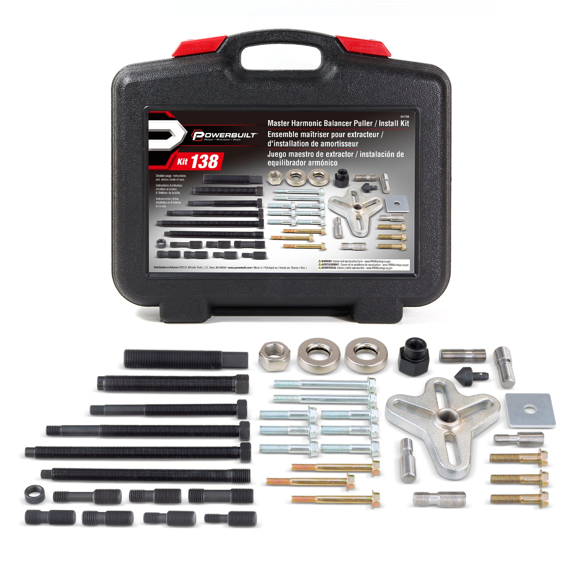 Master Harmonic Balancer Puller / Pulley Installer Kit