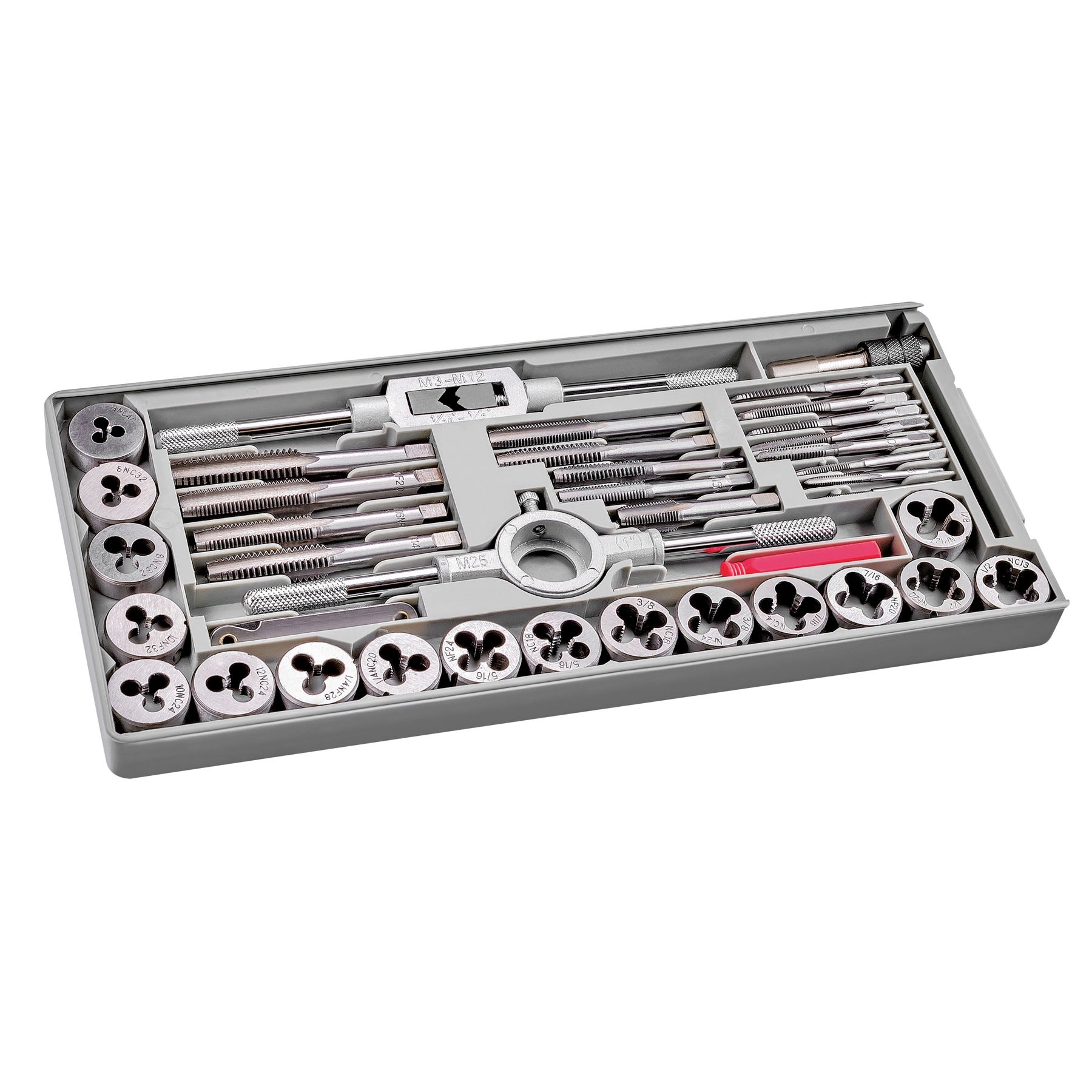 40 Pc. SAE Tap & Die Set W/ Injection Case