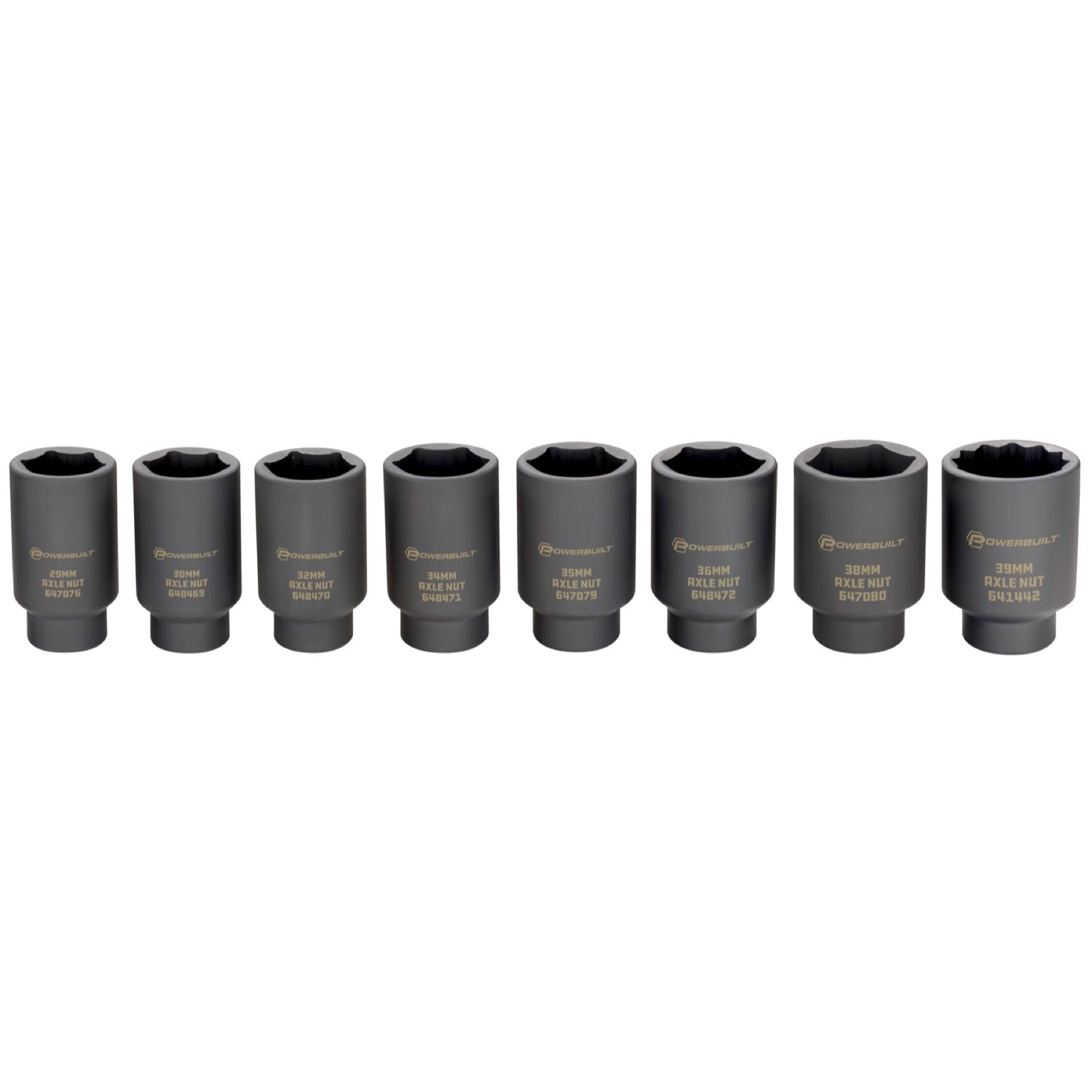 8 Piece Axle Nut Socket Set