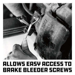 1/4 in. x 3/8 in. Brake Bleeder Wrench