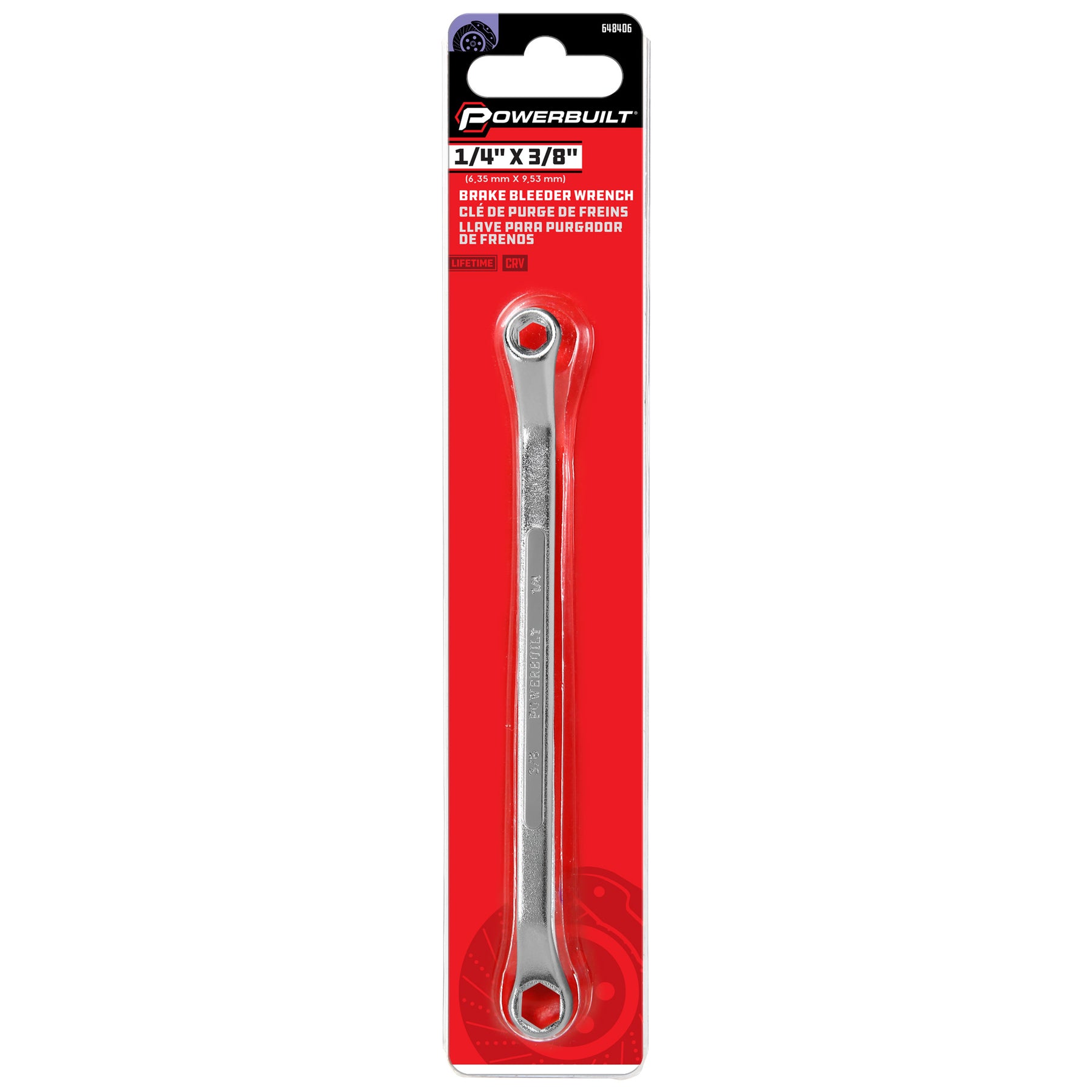 1/4 in. x 3/8 in. Brake Bleeder Wrench