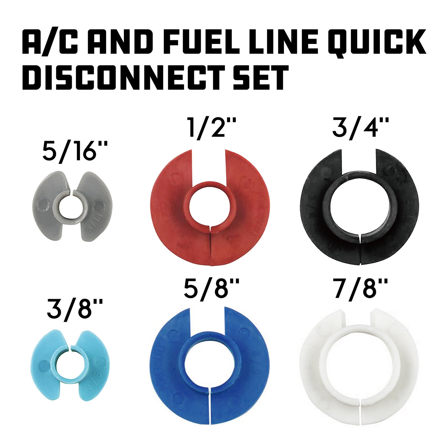 6 Piece A/C & Fuel Line Disconnect Set