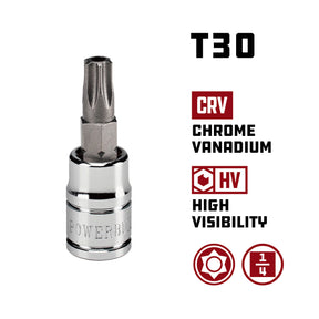 1/4 in. Dr. Tamper Proof Torx Bit Sockets