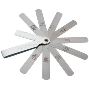 Powerbuilt 9 Blade Feeler Gauge And Ruler - 648514