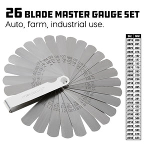 26 Blade Master Feeler Gauge Set